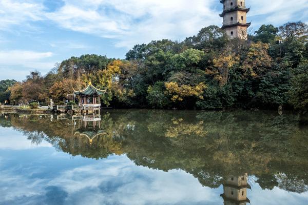 温州江心寺,王十朋撰书千古名联(2021.1.16.摄于.